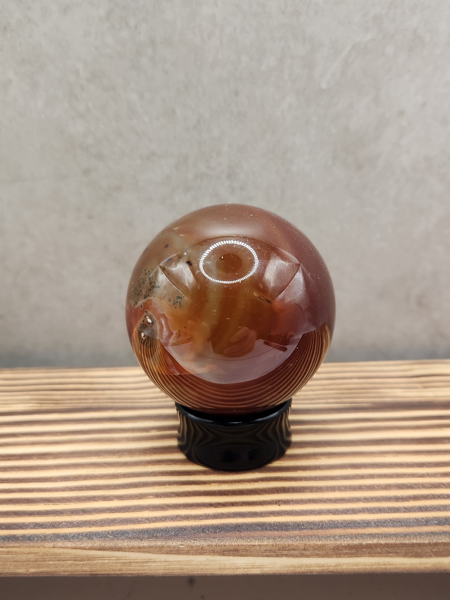 Carnelian Natural Crystal Sphere