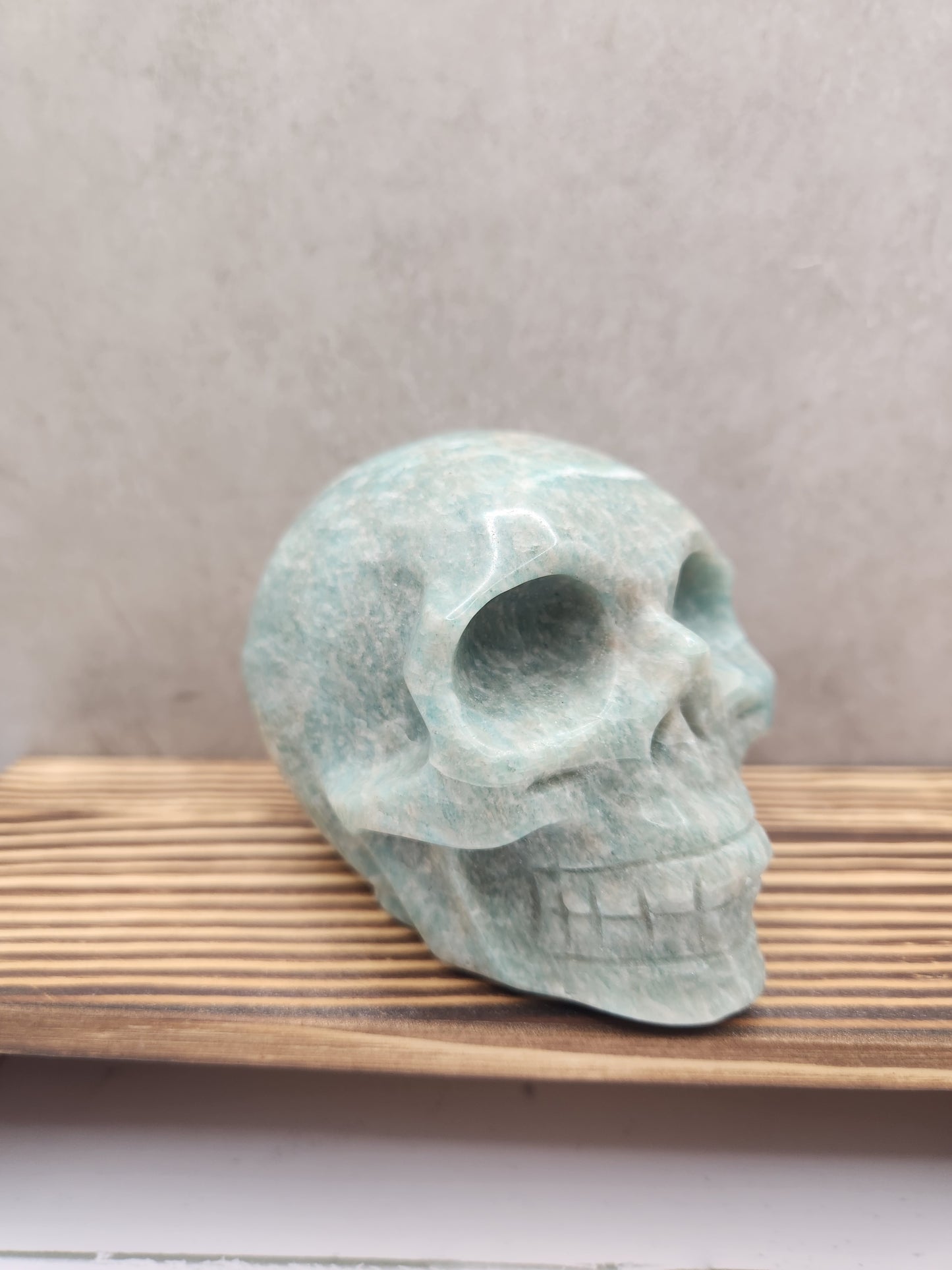 Amazonite Natural Crystal Skull