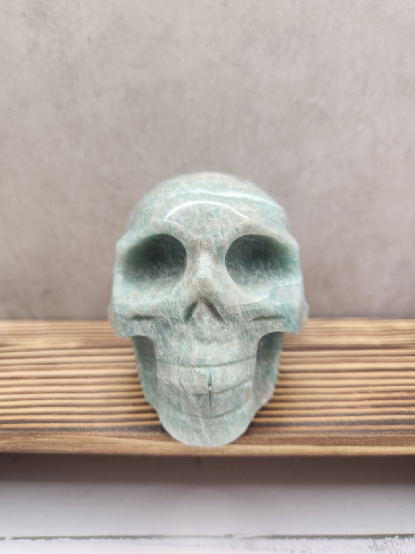 Amazonite Natural Crystal Skull