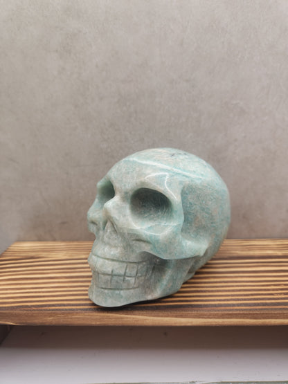 Amazonite Natural Crystal Skull