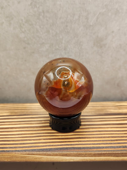 Carnelian Natural Crystal Sphere